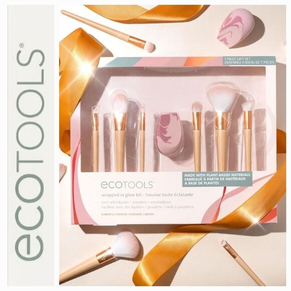 EcoTools Limited Edition Wrapped In Glow Makeup Brush & Sponge Kit - Picture 1 of 11